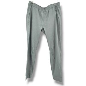 New‎ Maelreg Performance Pants Light Green Grid Pattern Elastic Waist Mens 2XL